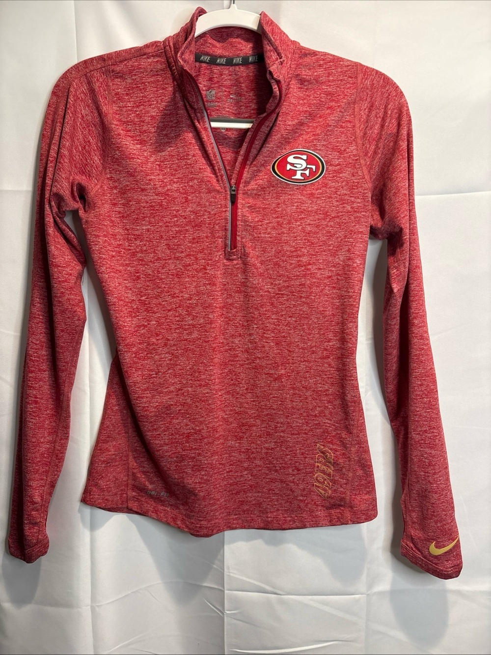 Nike NFL 49’ers Red Heather Dri-FIT NFL Team Apparel Top